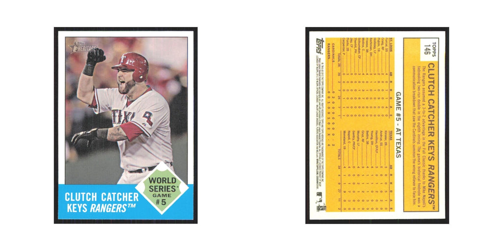 Mike Napoli 2012 Topps Heritage #146 Texas Rangers Baseball Card NM