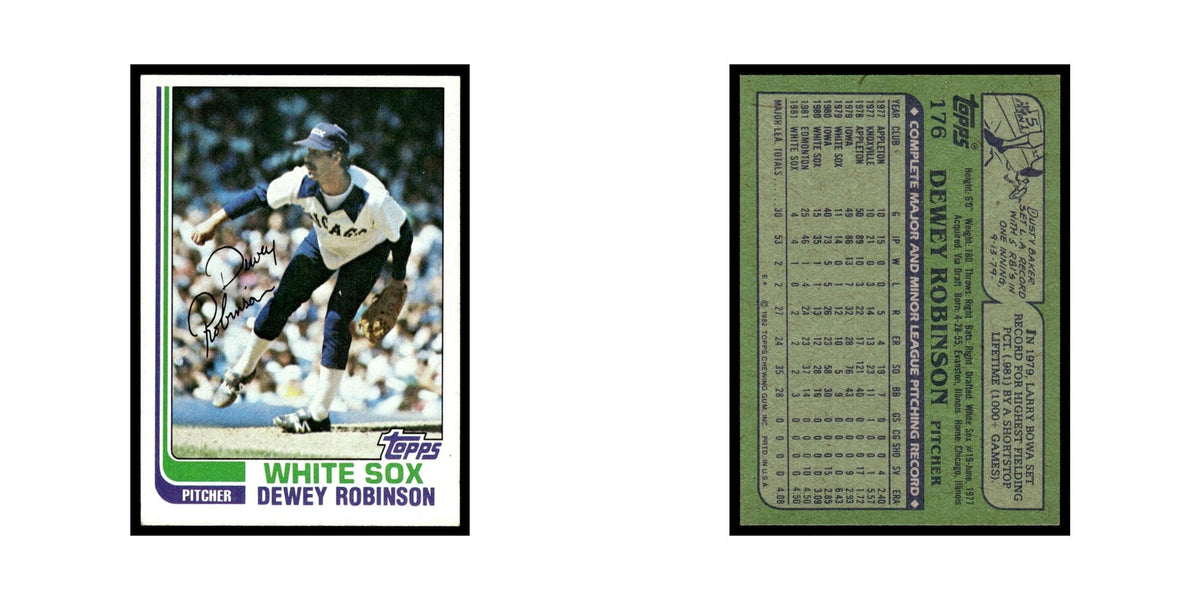 Dewey Robinson 1982 Topps #176.0 Chicago White Sox Baseball Card EX