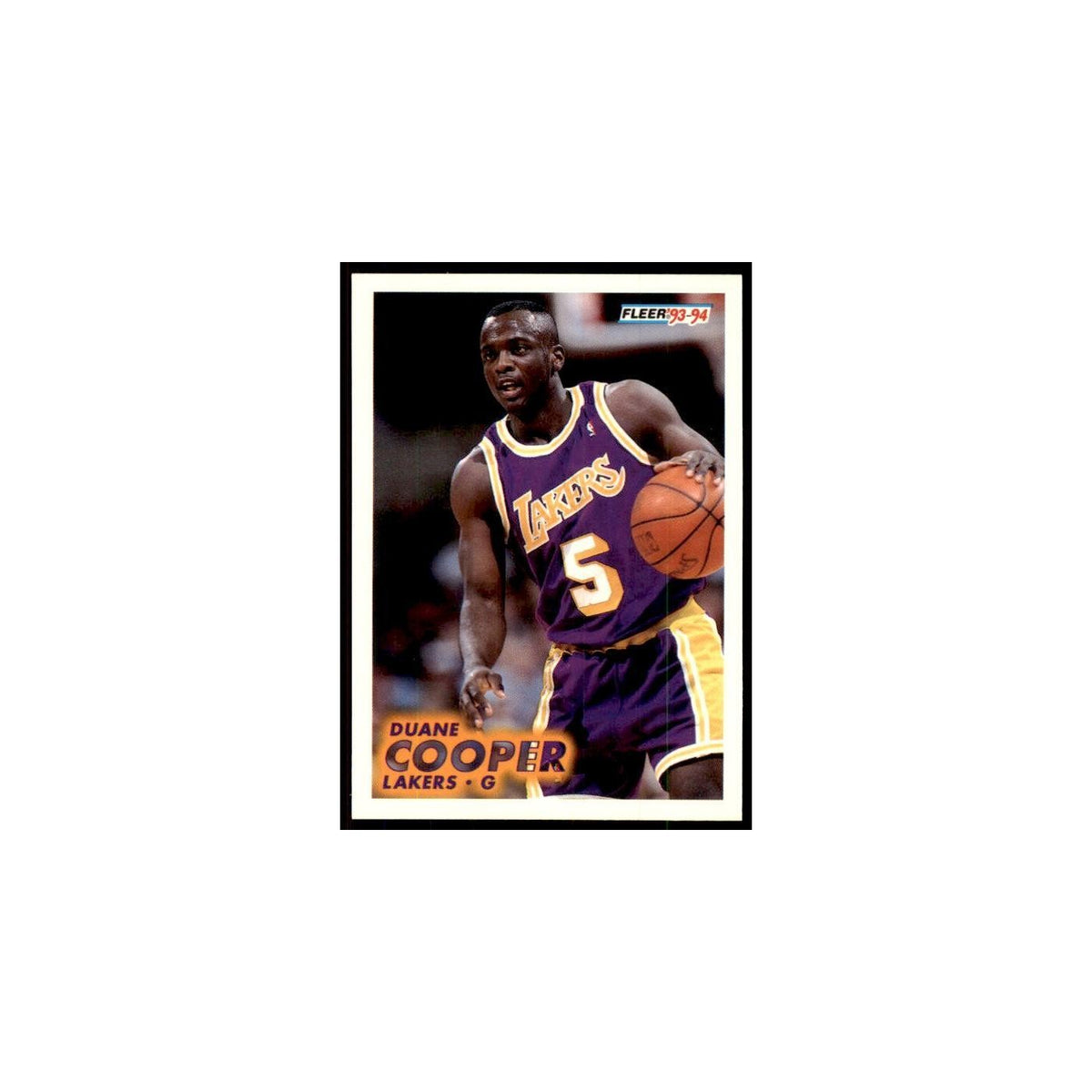1993 Fleer. Duane Cooper Basketball Cards #100