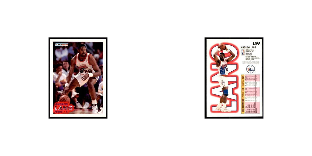 1993 Fleer. Andrew Lang Basketball Cards #159