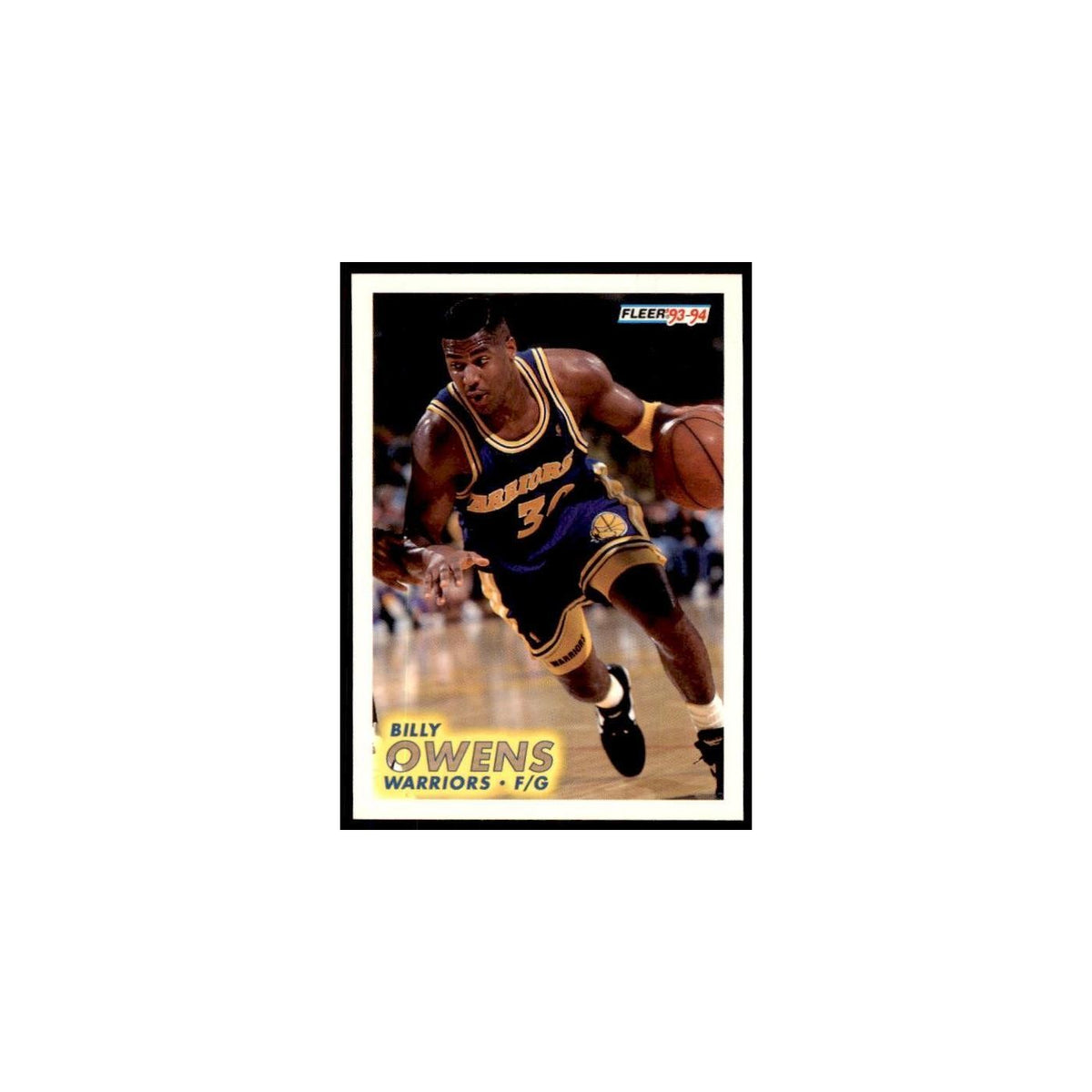 1993 Fleer. Billy Owens Basketball Cards #72