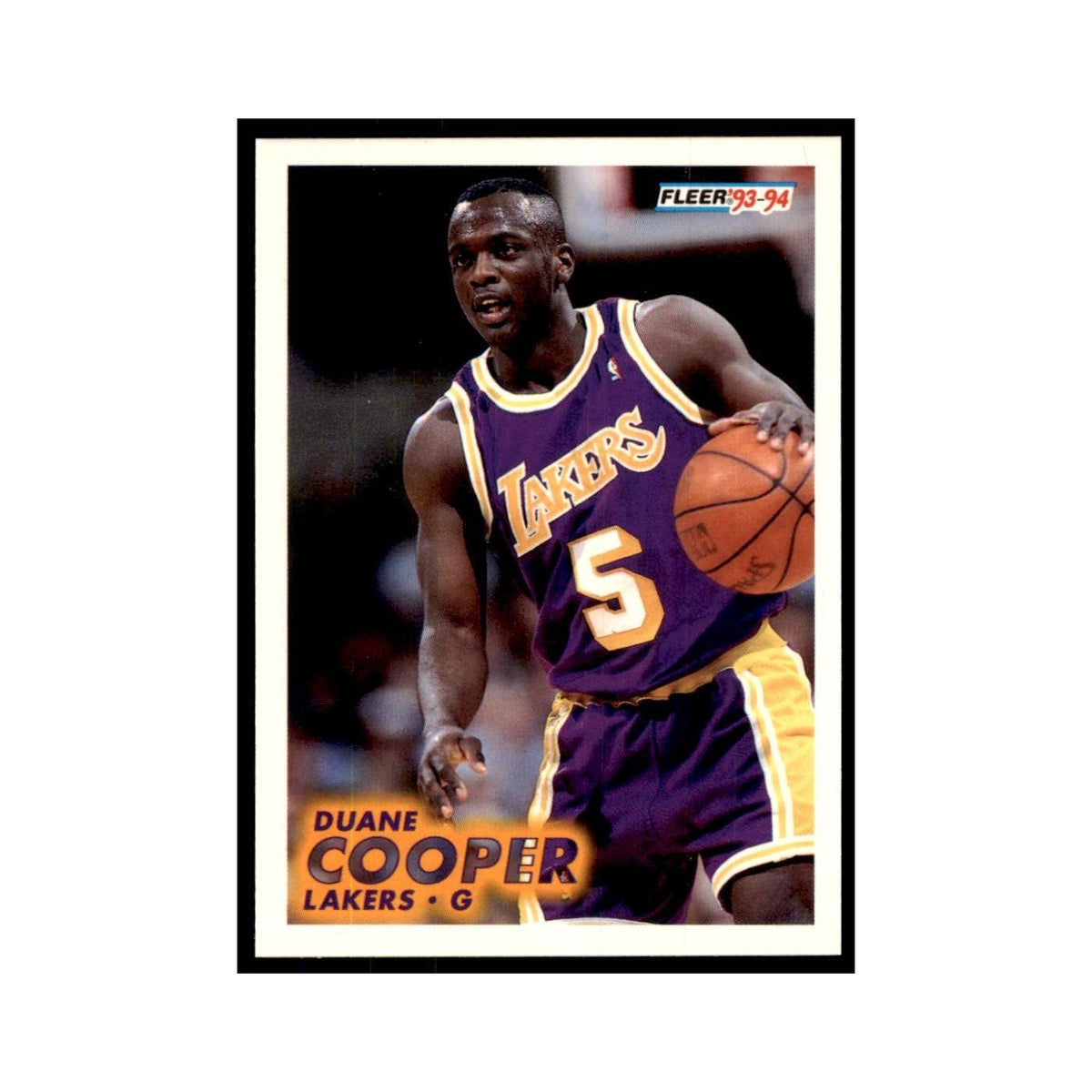 1993 Fleer. Duane Cooper Basketball Cards #100