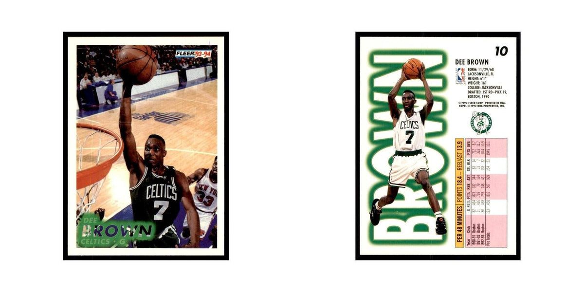 1993 Fleer. Dee Brown Basketball Cards #10