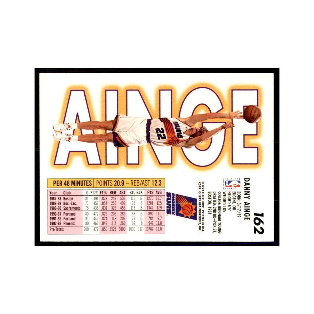 1993 Fleer. Danny Ainge Basketball Cards #162