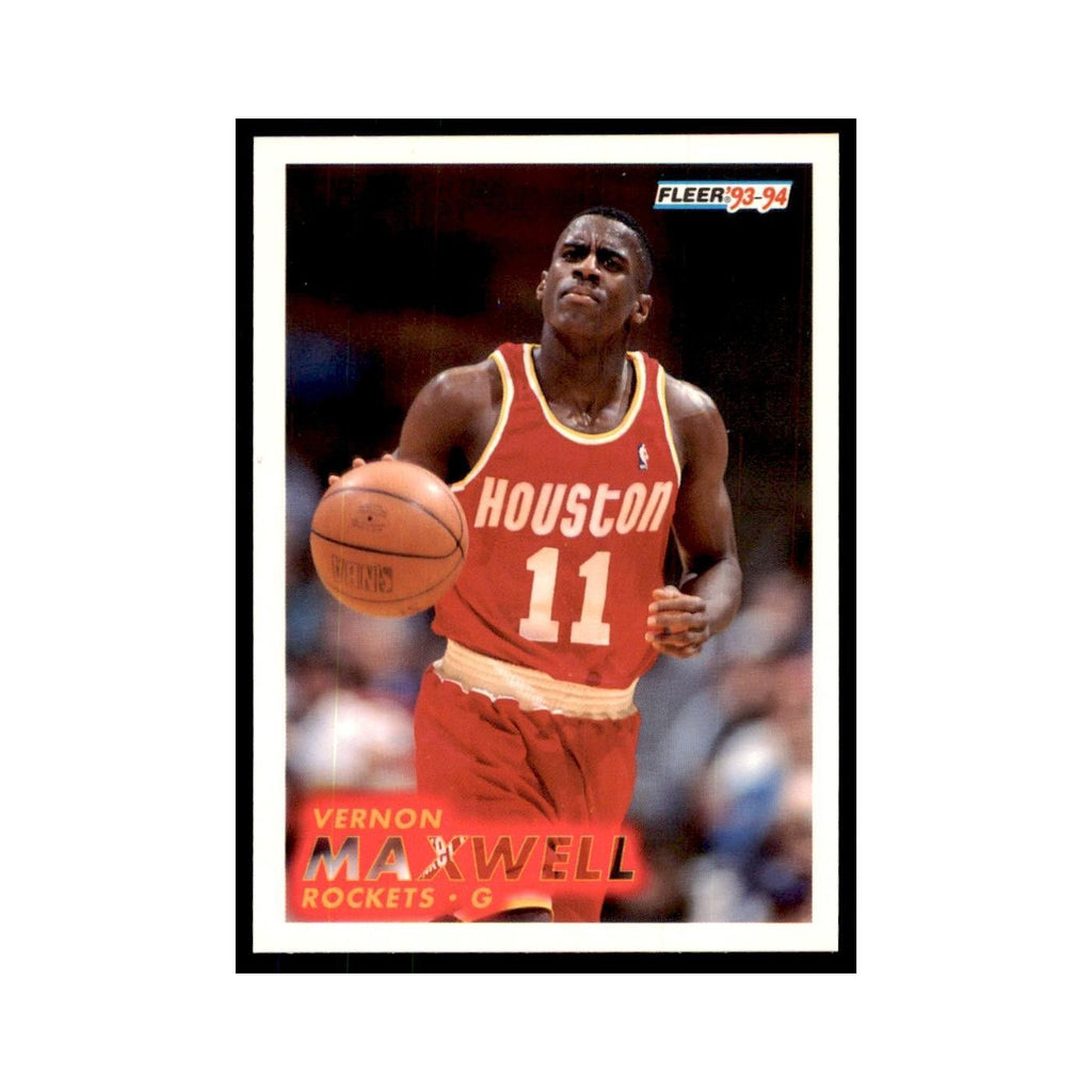 1993 Fleer. Vernon Maxwell Basketball Cards #78