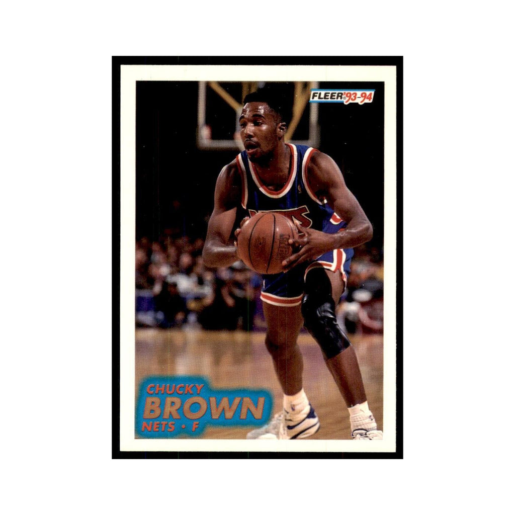 1993 Fleer. Chucky Brown Basketball Cards #132