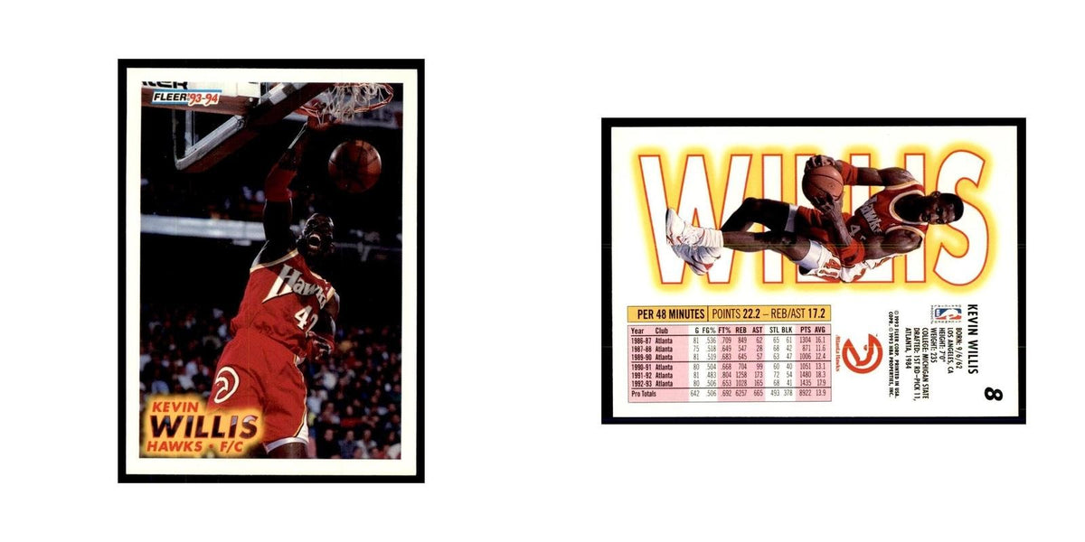 1993 Fleer. Kevin Willis Basketball Cards #8