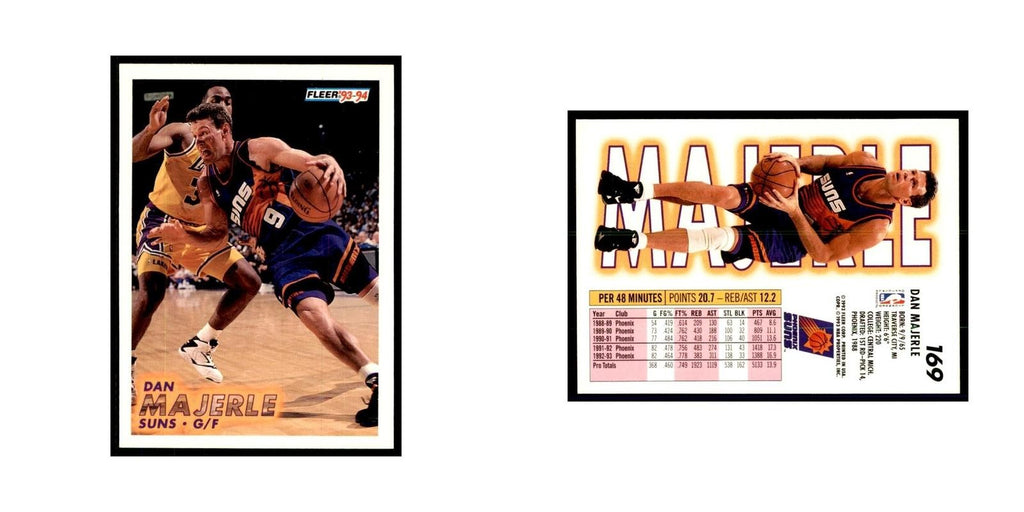 1993 Fleer. Dan Majerle Basketball Cards #169