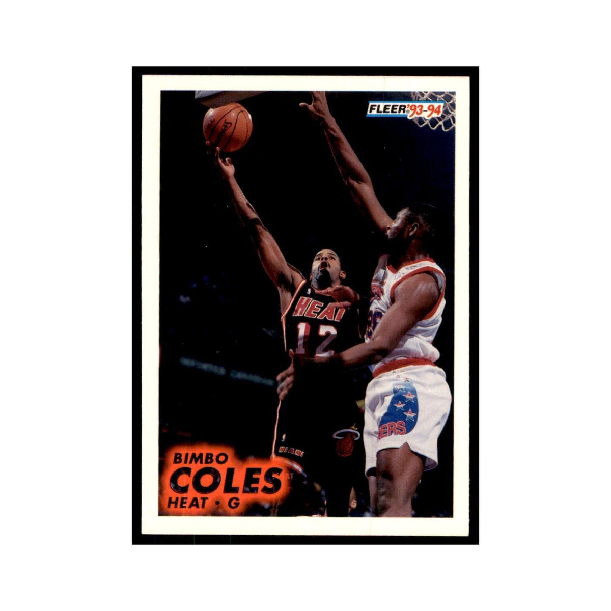 1993 Fleer. Bimbo Coles Basketball Cards #106