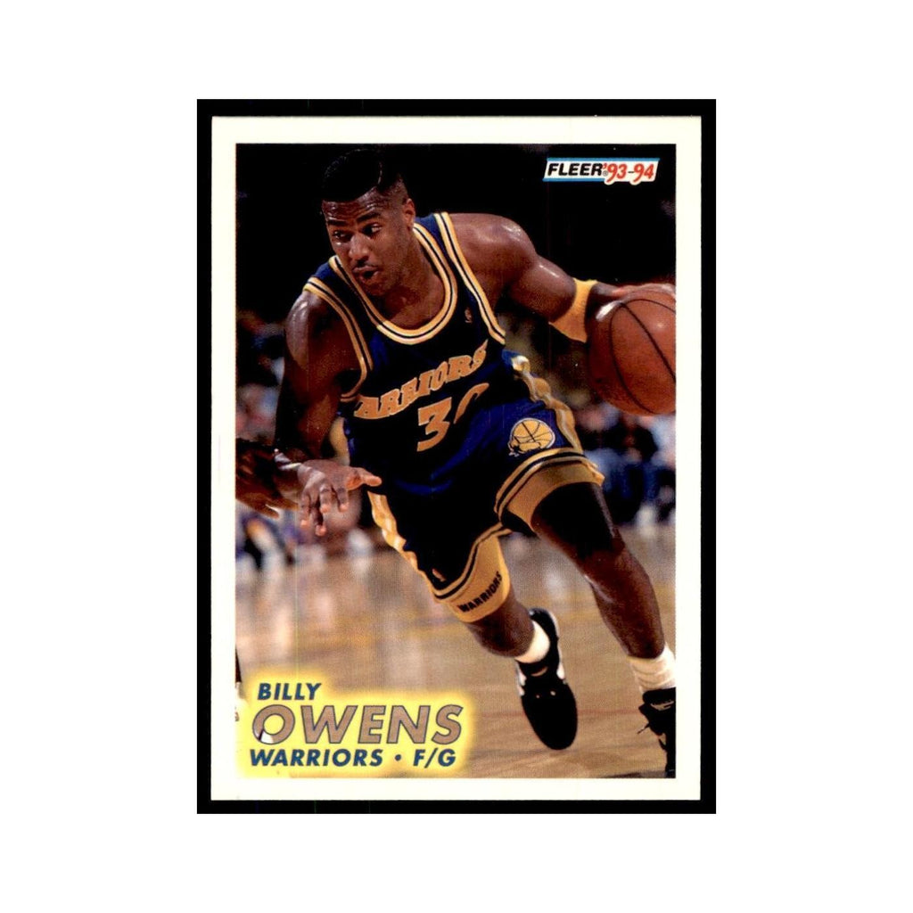 1993 Fleer. Billy Owens Basketball Cards #72