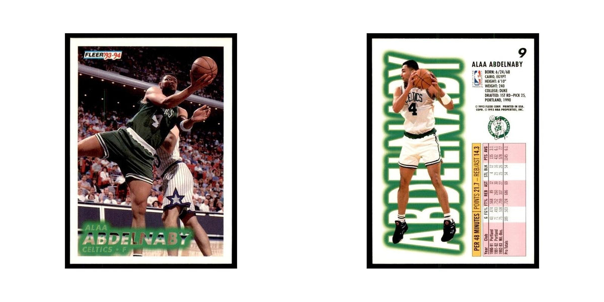 1993 Fleer. Alaa Abdelnaby Basketball Cards #9