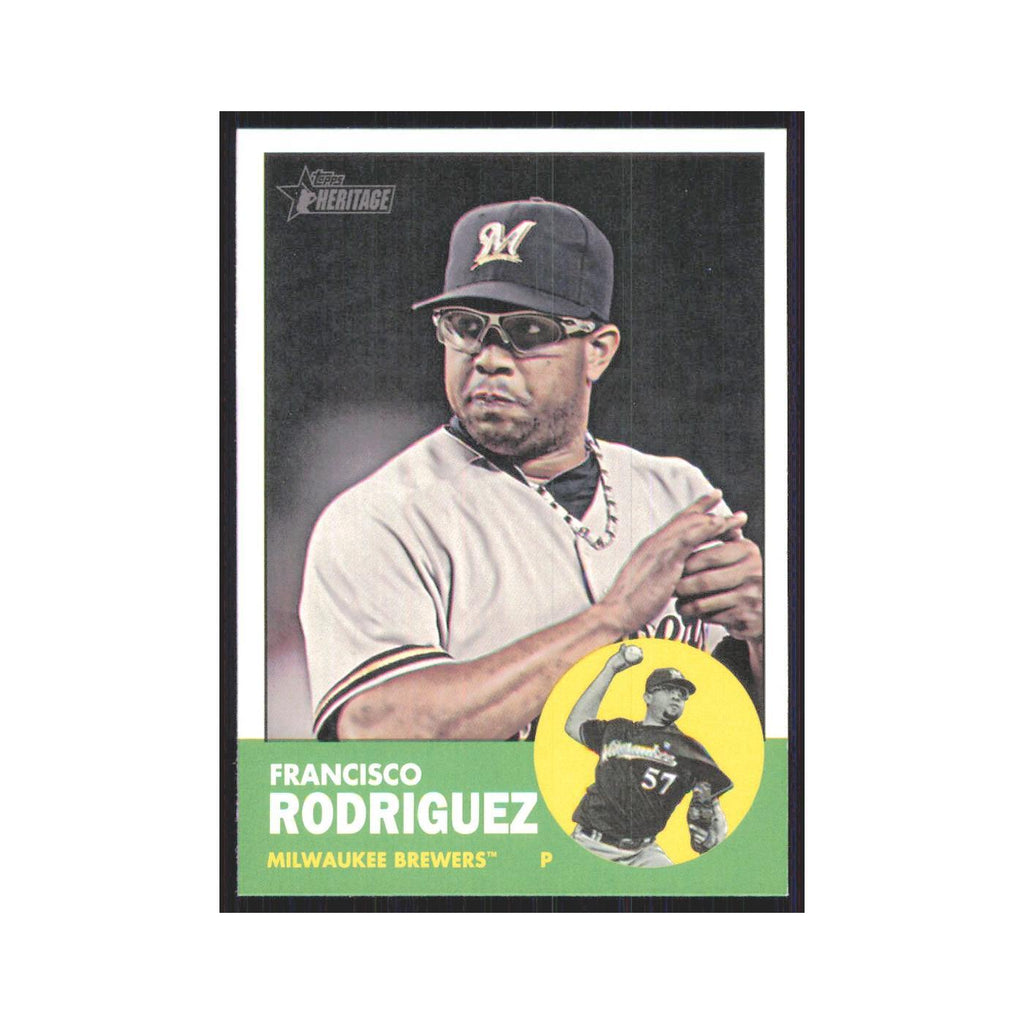 Francisco Rodriguez 2012 Topps Heritage #11 Milwaukee Brewers Baseball Card NM