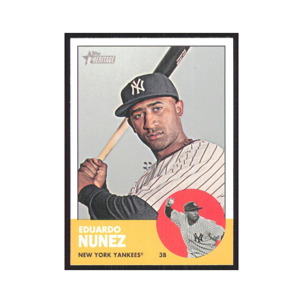 Eduardo Nunez 2012 Topps Heritage #420 New York Yankees Baseball Card NM