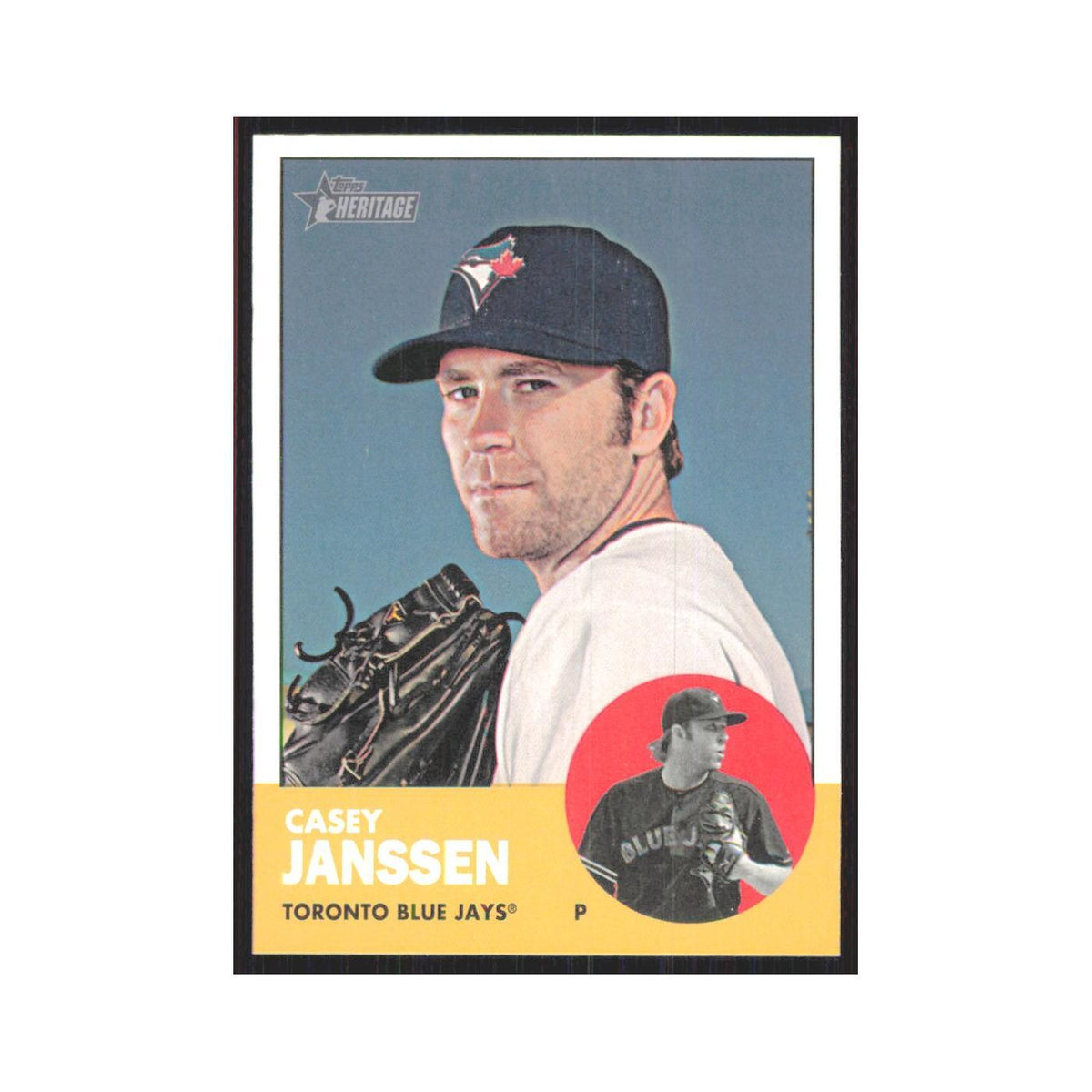 Casey Janssen 2012 Topps Heritage #419 Toronto Blue Jays Baseball Card NM
