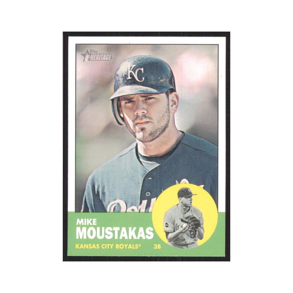 Mike Moustakas 2012 Topps Heritage #17 Kansas City Royals Baseball Card NM