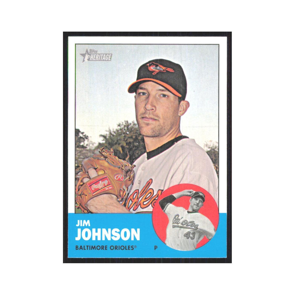 Jim Johnson 2012 Topps Heritage #12 Baltimore Orioles Baseball Card NM
