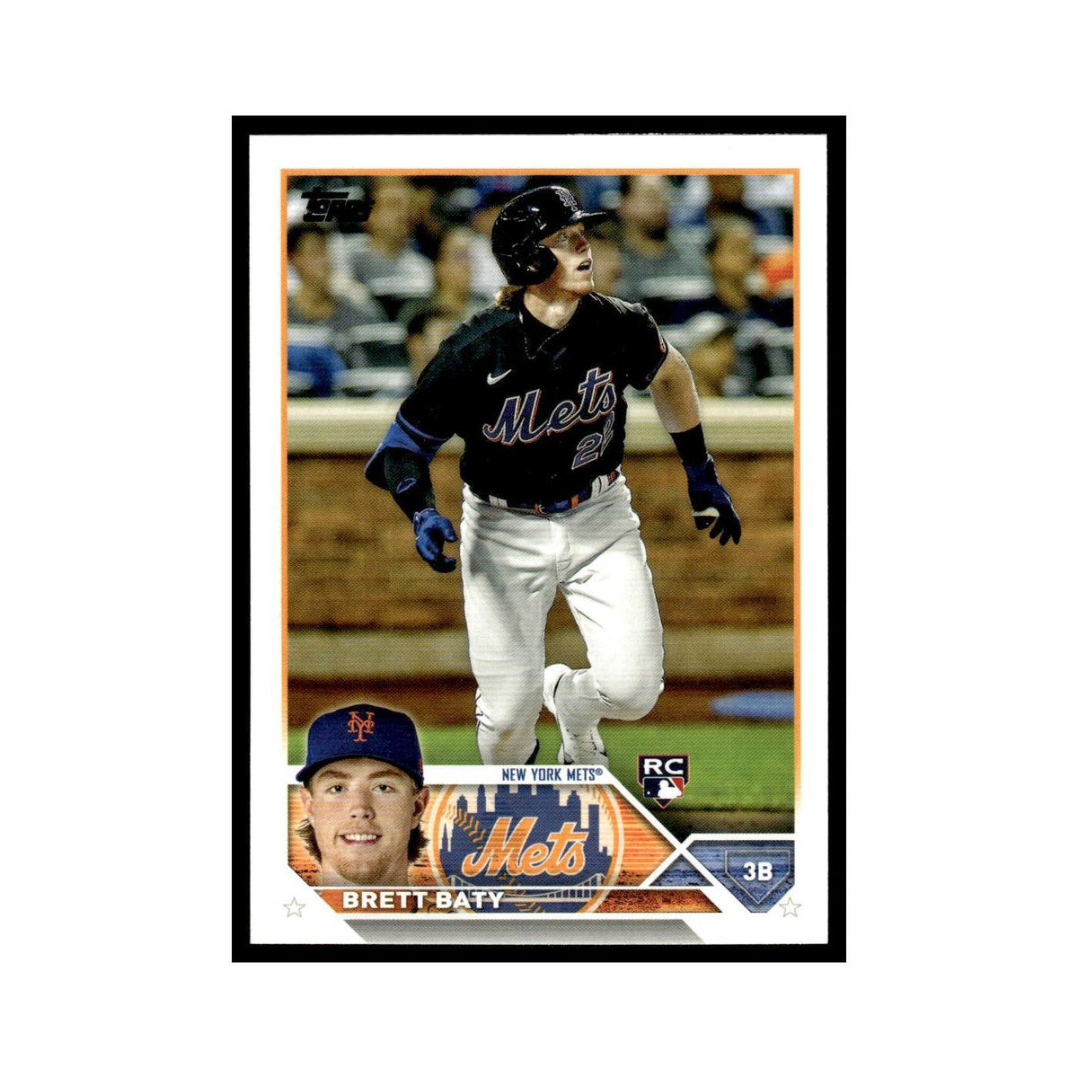 Brett Baty Rookie 2023 Topps #89 New York Mets Baseball Card NM