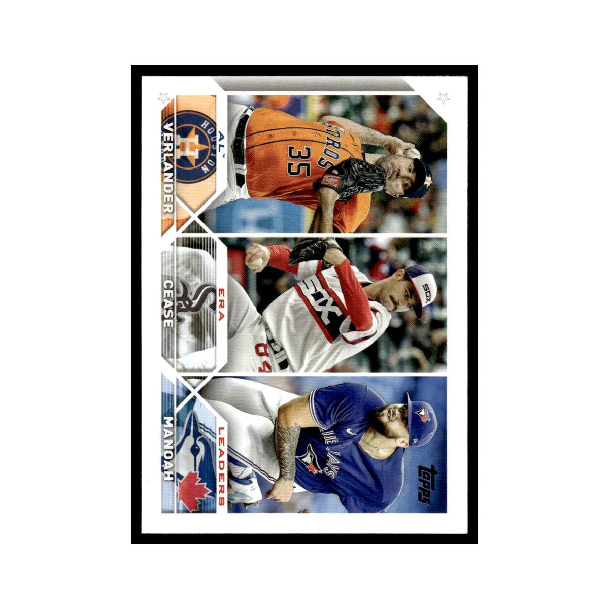 Justin Verlander Dylan Cease Alek Manoah 2023 Topps #311 Baseball Card NM