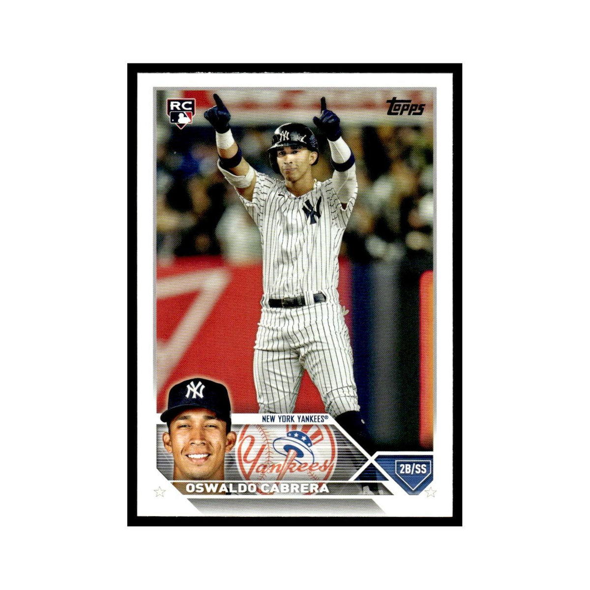 Oswaldo Cabrera Rookie 2023 Topps #487 New York Yankees Baseball Card NM