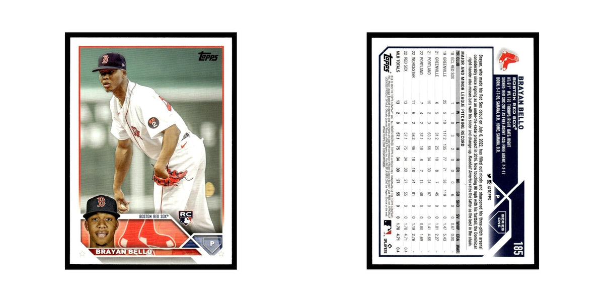 Brayan Bello Rookie 2023 Topps #185 Boston Red Sox Baseball Card NM