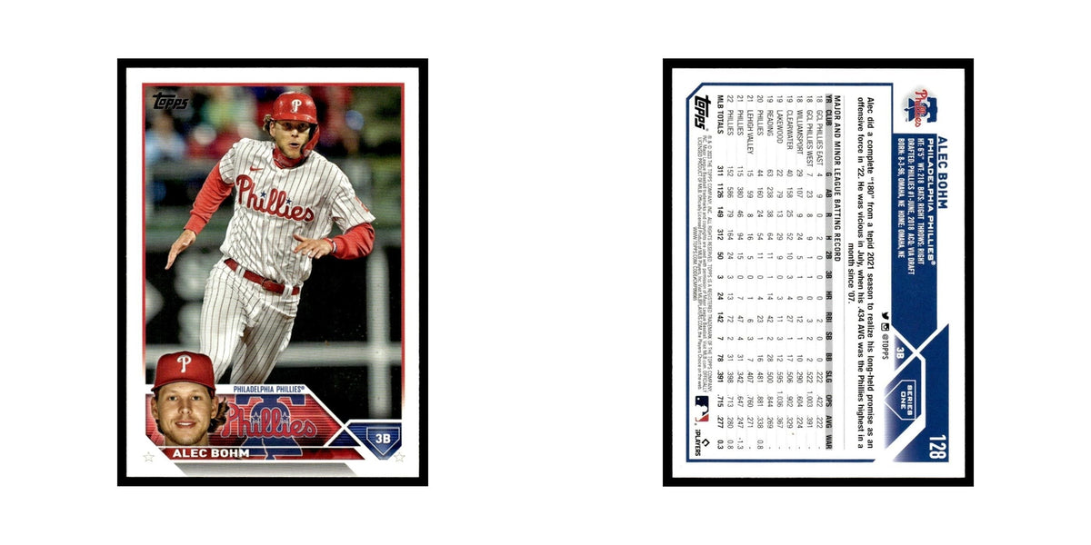 Alec Bohm 2023 Topps #128 Philadelphia Phillies Baseball Card NM
