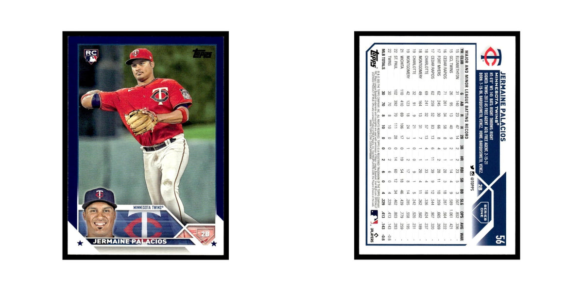 Jermaine Palacios Rookie 2023 Topps #56 Minnesota Twins Baseball Card NM
