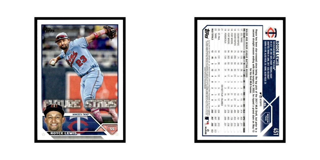 Royce Lewis 2023 Topps #451 Minnesota Twins Baseball Card NM