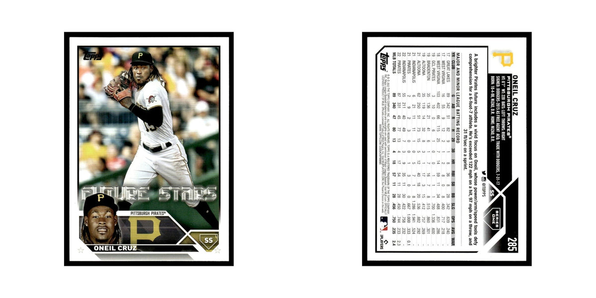 Oneil Cruz 2023 Topps #285 Pittsburgh Pirates Baseball Card NM