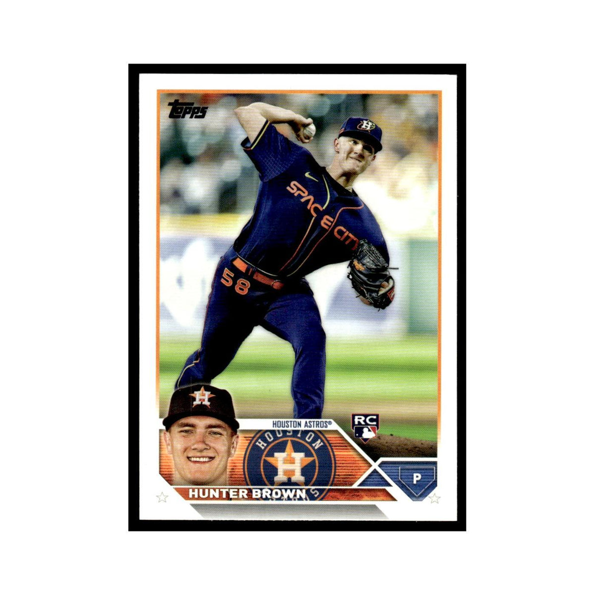 Hunter Brown Rookie 2023 Topps #111 Houston Astros Baseball Card NM