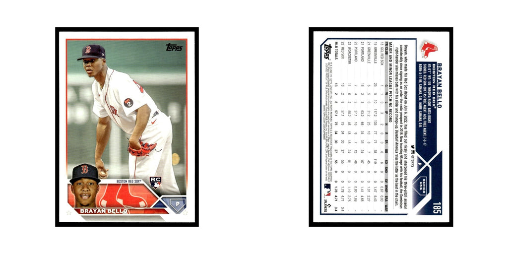 Brayan Bello Rookie 2023 Topps #185 Boston Red Sox Baseball Card NM