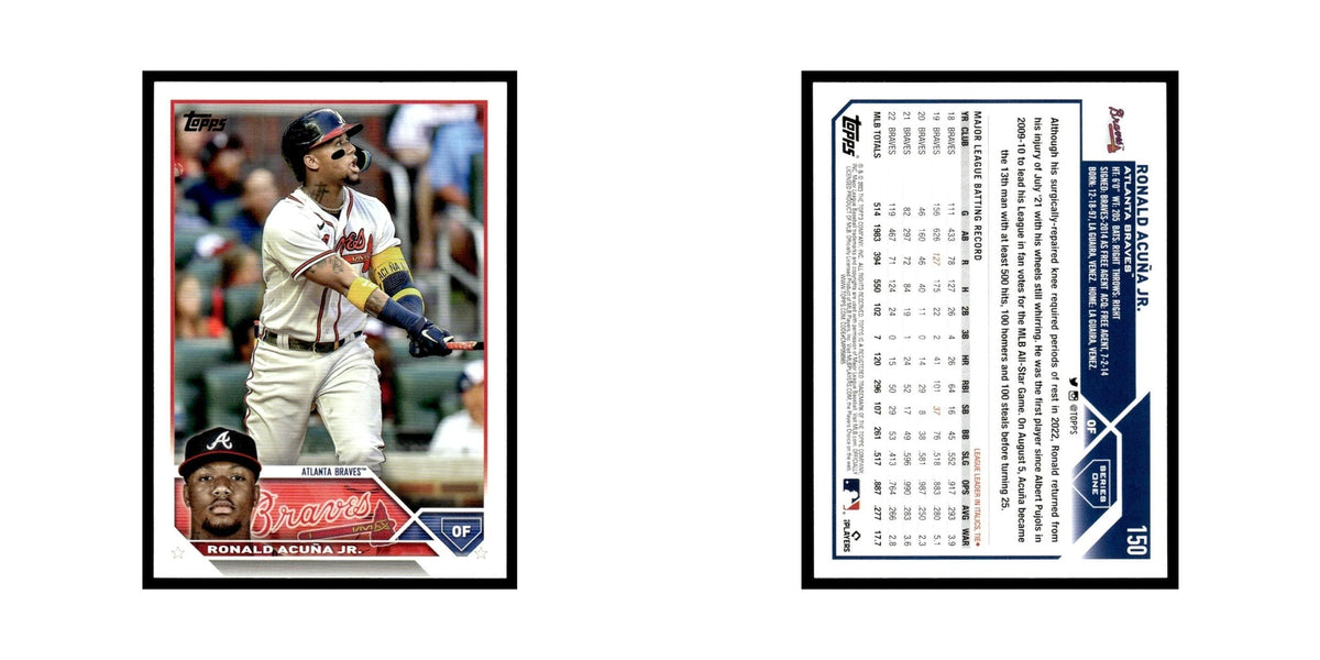 Ronald Acuna Jr. 2023 Topps #150 Atlanta Braves Baseball Card NM