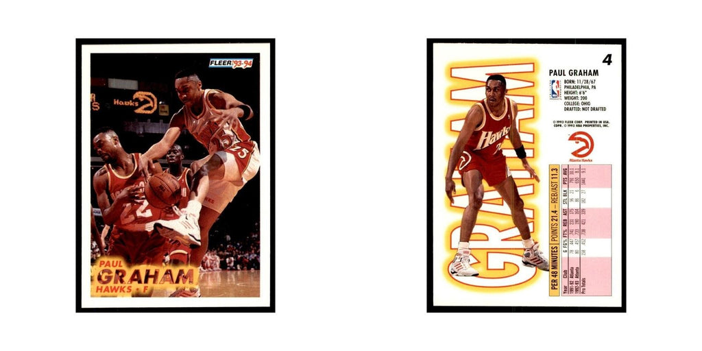 1993 Fleer: Paul Graham Basketball Cards #4