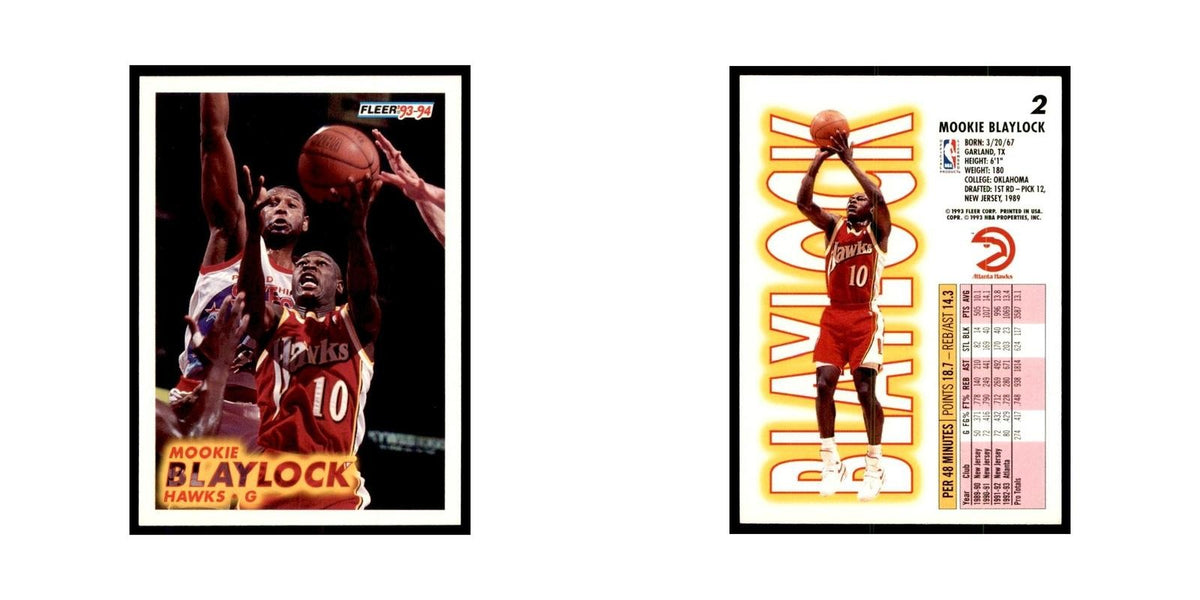 1993 Fleer: Mookie Blaylock Basketball Cards #2