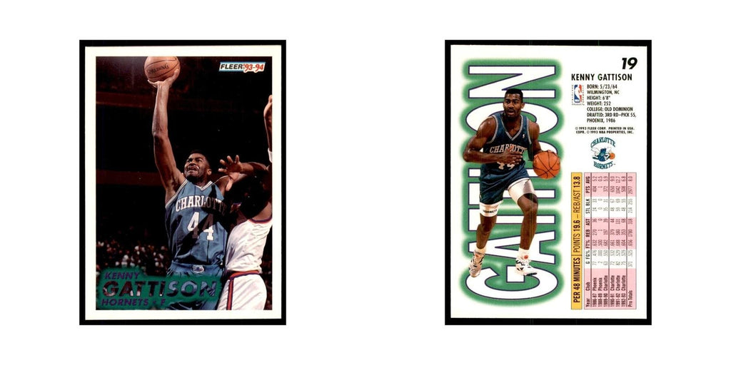 1993 Fleer: Kenny Gattison Basketball Cards #19