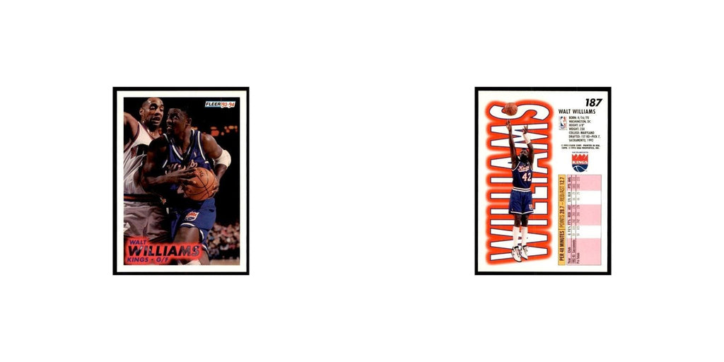 1993 Fleer: Walt Williams Basketball Cards #187