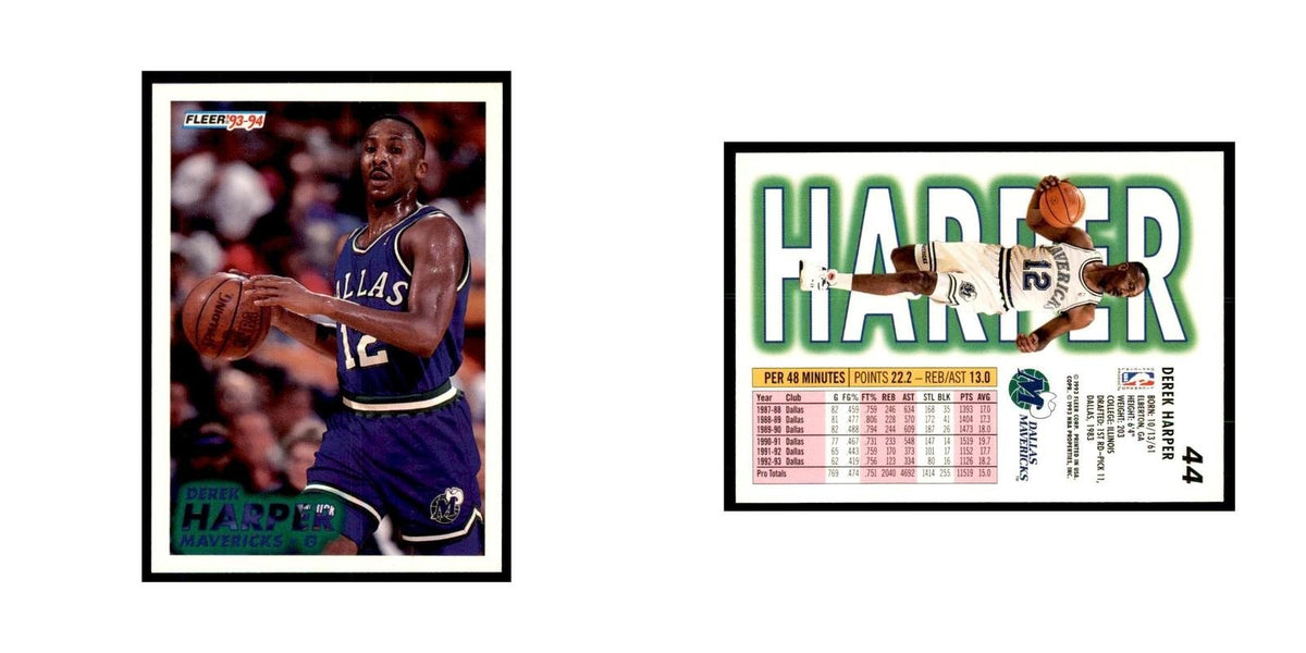 1993 Fleer: Derek Harper Basketball Cards #44