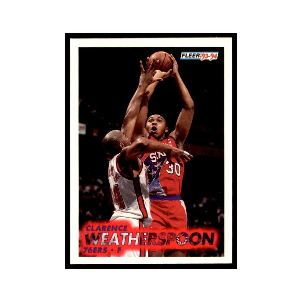 1993 Fleer: Clarence Weatherspoon Basketball Cards #161