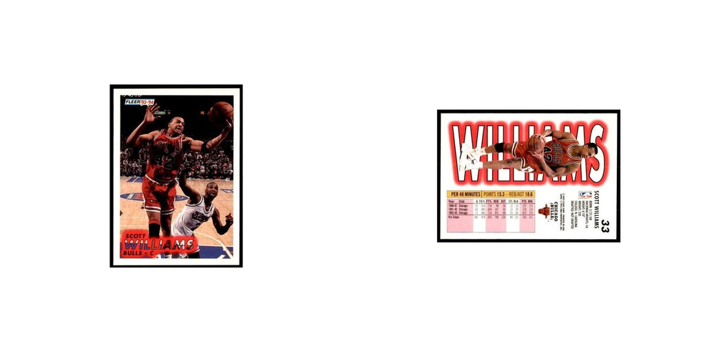 1993 Fleer: Scott Williams Basketball Cards #33