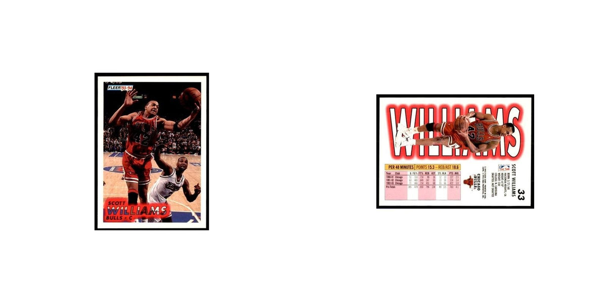 1993 Fleer: Scott Williams Basketball Cards #33