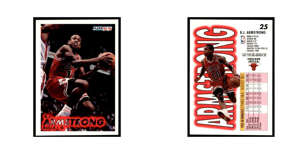 1993 Fleer: B.J. Armstrong Basketball Cards #25