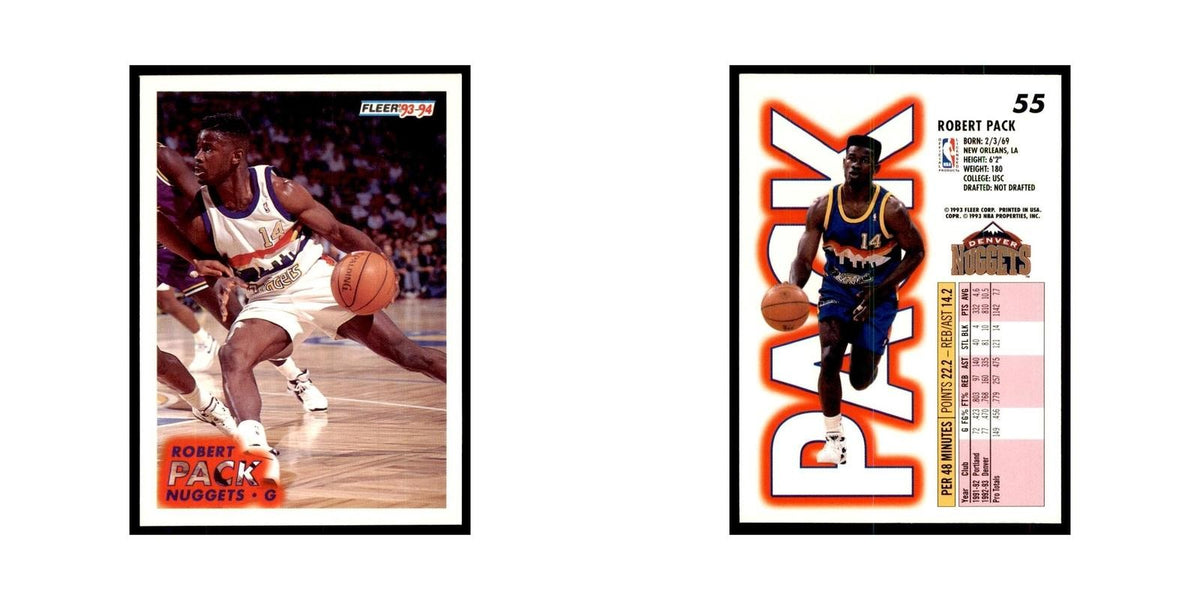1993 Fleer: Robert Pack Basketball Cards #55