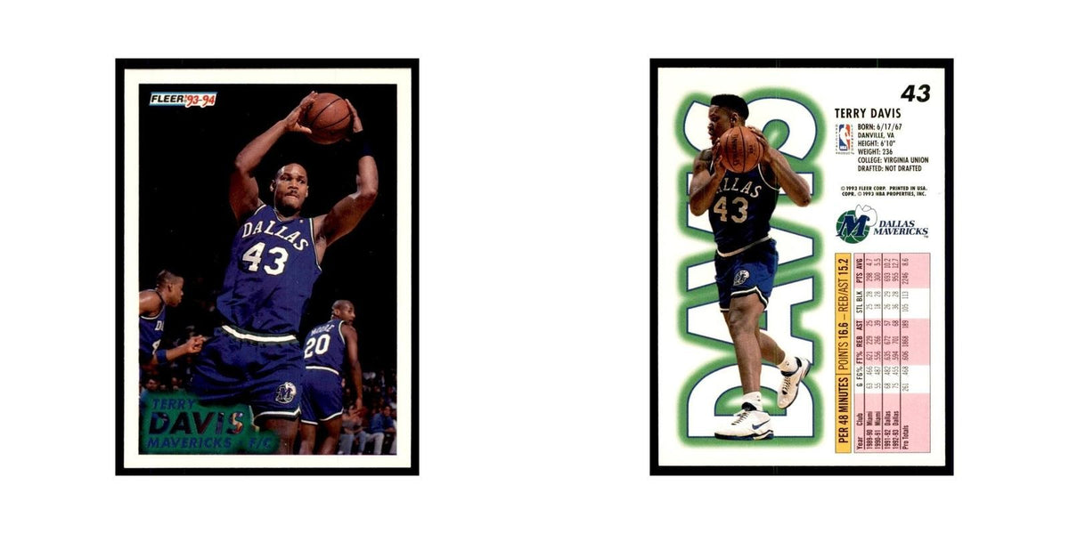 1993 Fleer: Terry Davis Basketball Cards #43