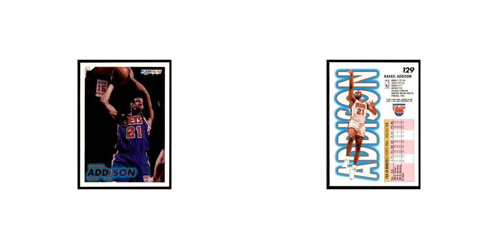1993 Fleer: Rafael Addison Basketball Cards #129