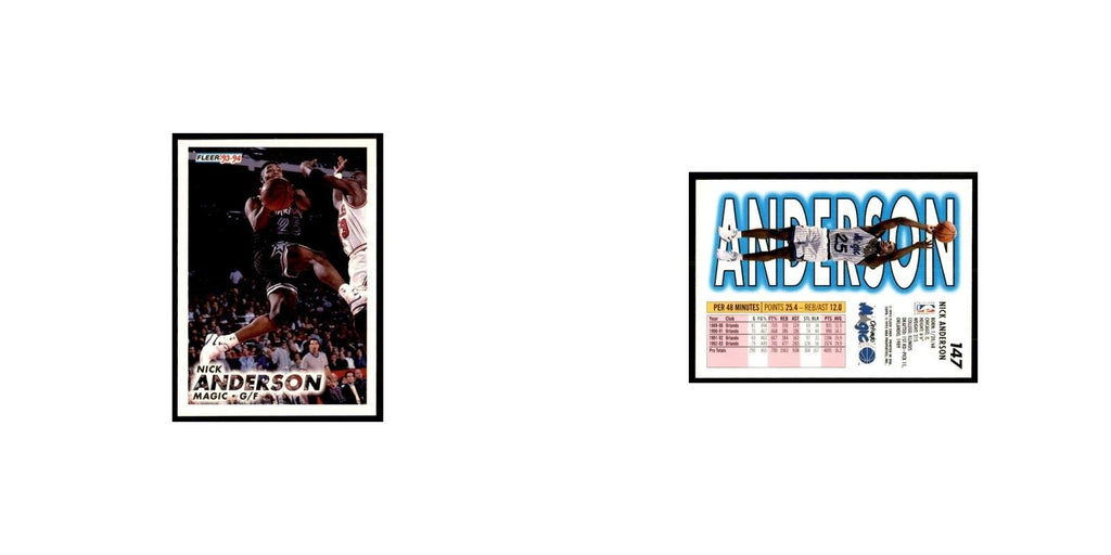 1993 Fleer: Nick Anderson Basketball Cards #147