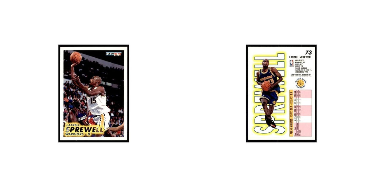 1993 Fleer: Latrell Sprewell Basketball Cards #73