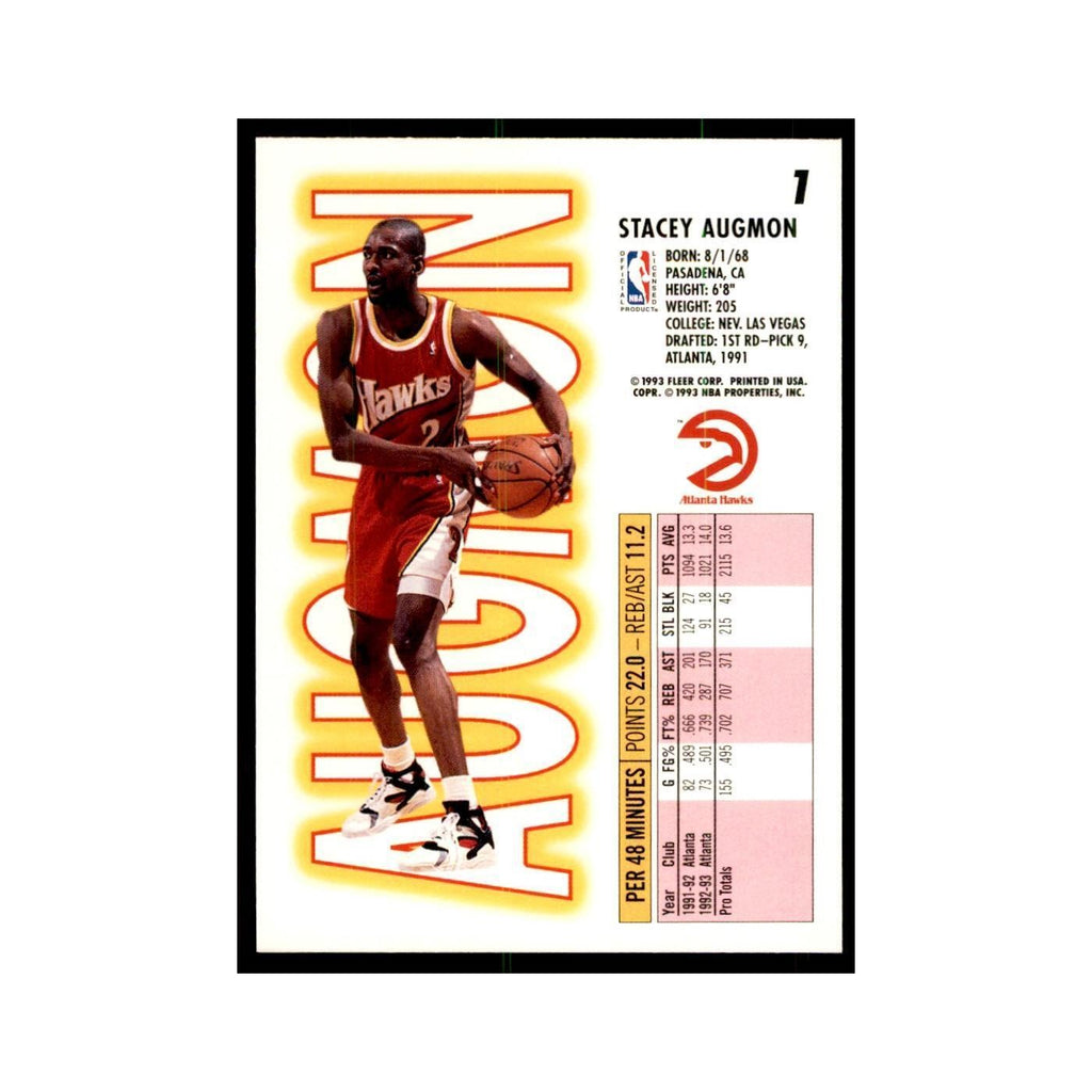1993 Fleer: Stacey Augmon Basketball Cards #1