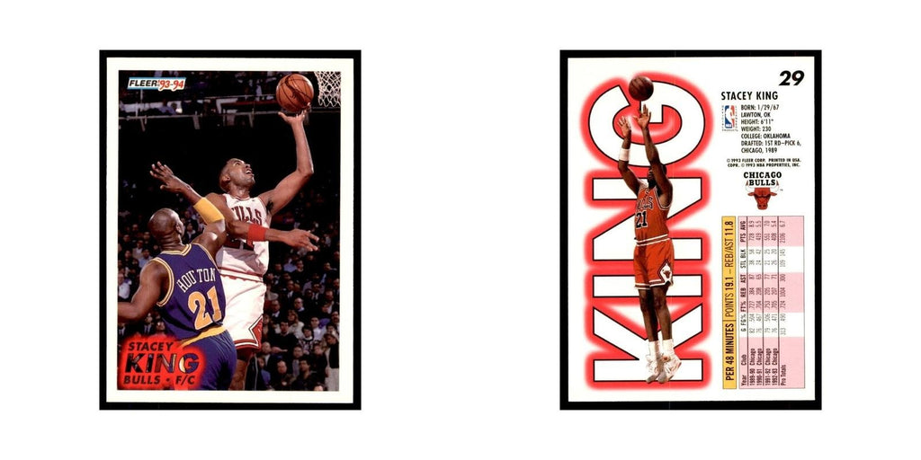 1993 Fleer: Stacey King Basketball Cards #29