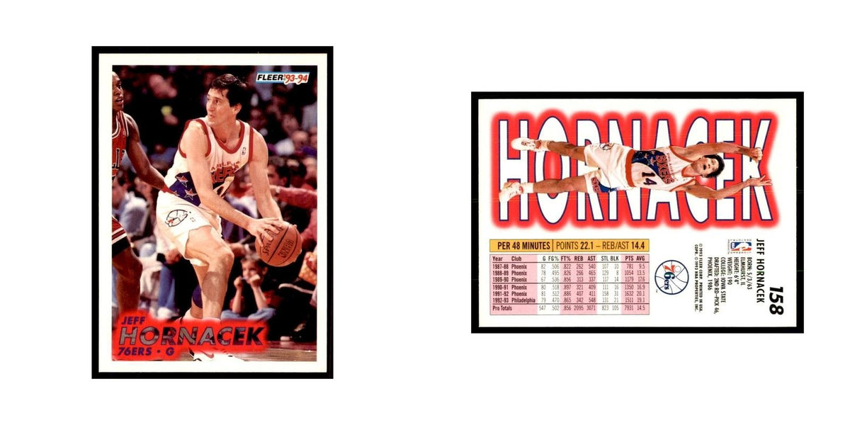 1993 Fleer: Jeff Hornacek Basketball Cards #158