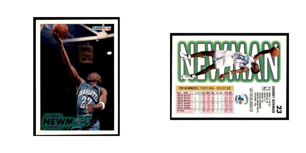 1993 Fleer: Johnny Newman Basketball Cards #23