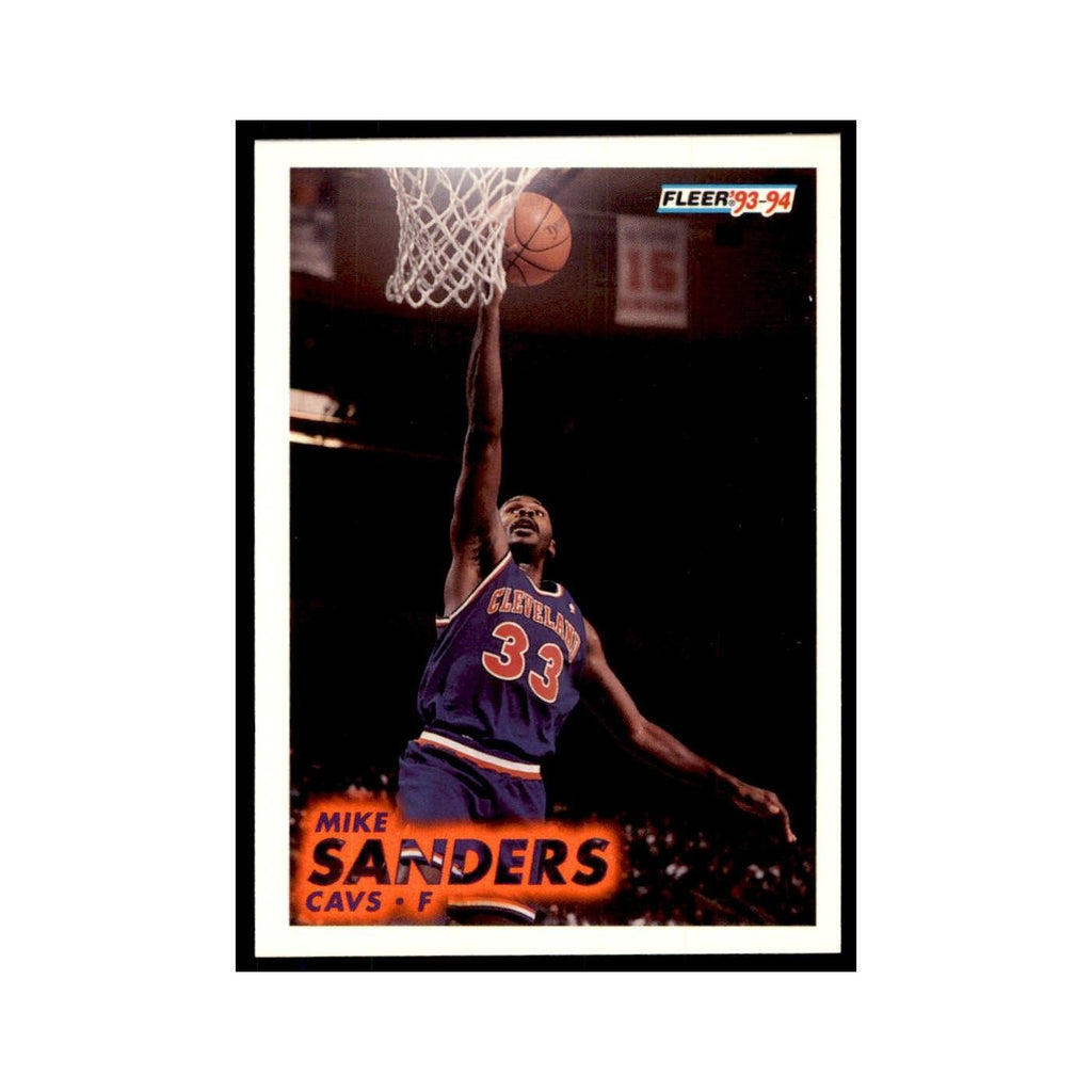 1993 Fleer: Mike Sanders Basketball Cards #40